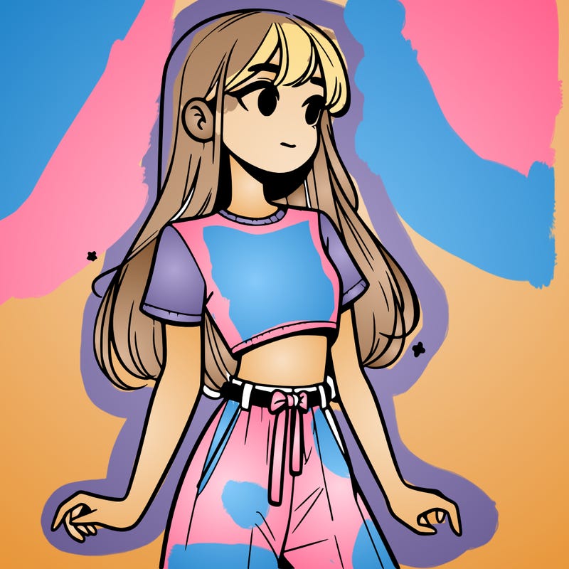 girl in a cute crop top