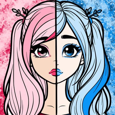 realistic girl split