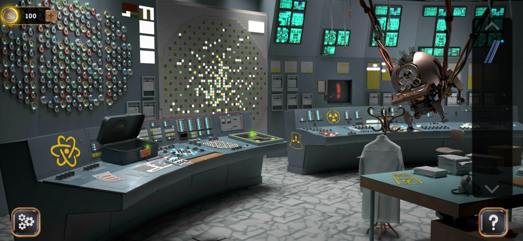 Time Travel: Escape Game - Futuristic science laboratory with control panels and a time machine