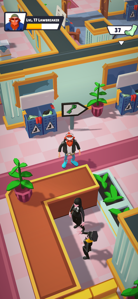Street Dude - Homeless Empire - A screenshot of Street Dude Homeless Empire showing a level 17 character inside a building