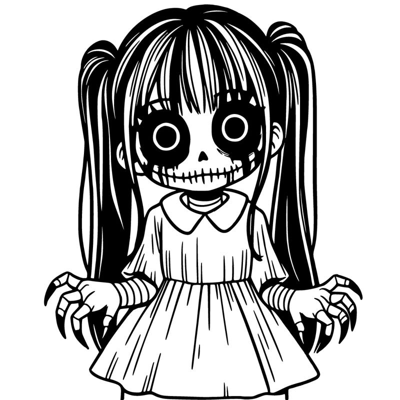 creepy girl