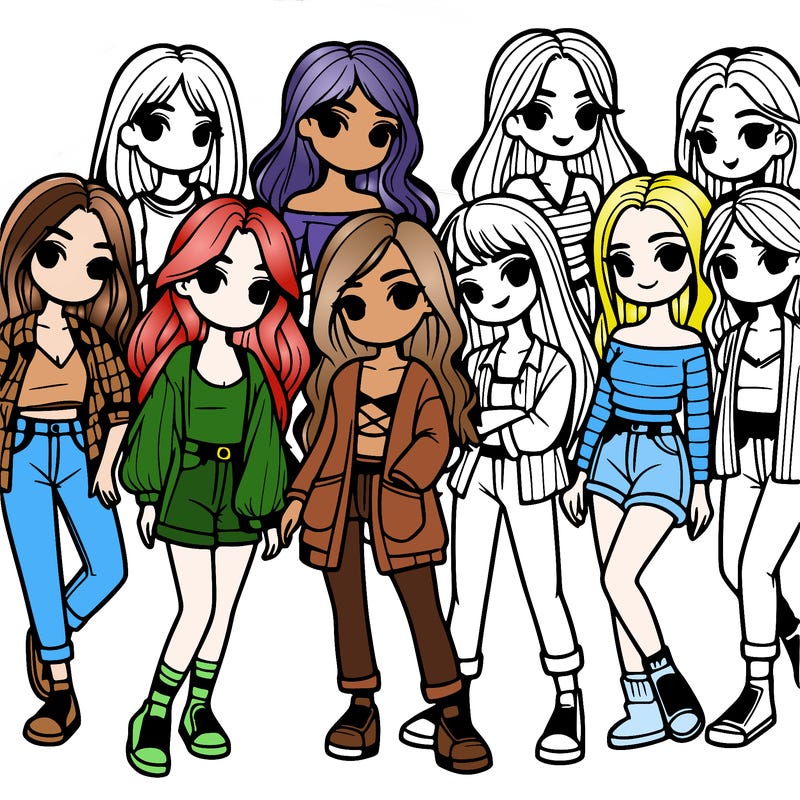 group of girls