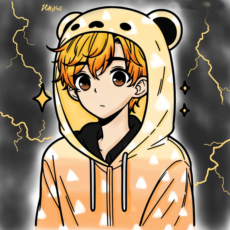 a 17 year old boy in a cute animal hoodie