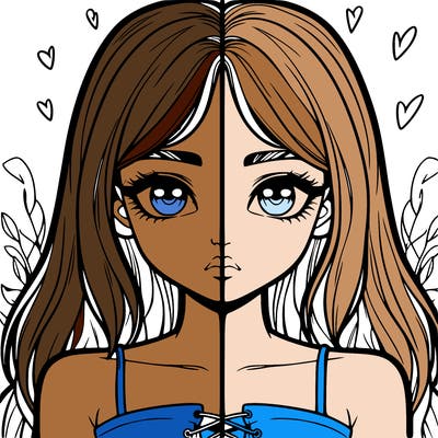 realistic girl split