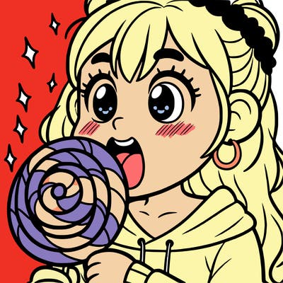 girl cring candy
