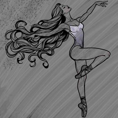 realistic woman dancer