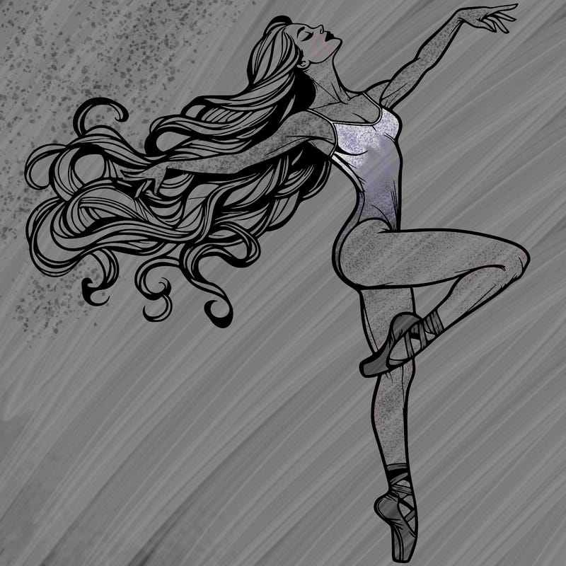 realistic woman dancer