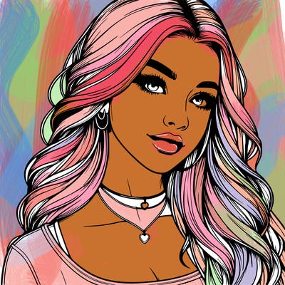 detailed realistic girl