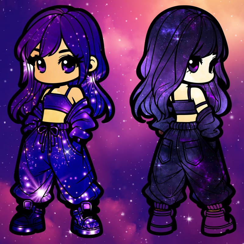 girl in crop top and baggy pants