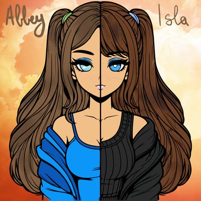 realistic girl split