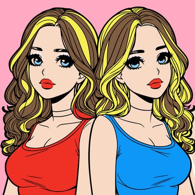 realistic twin sisters