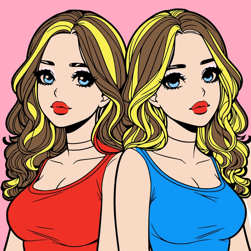 realistic twin sisters