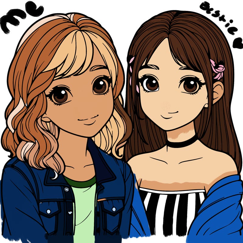 two girls that are realistic