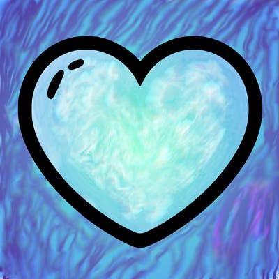 a blank heart