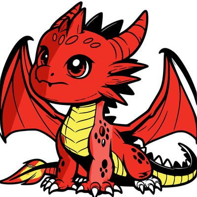 fierce baby night dragon