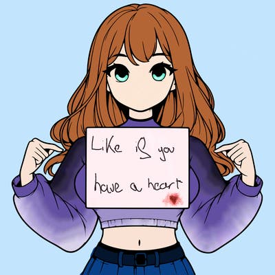 girl holding a blank sign in a long sleeve crop top