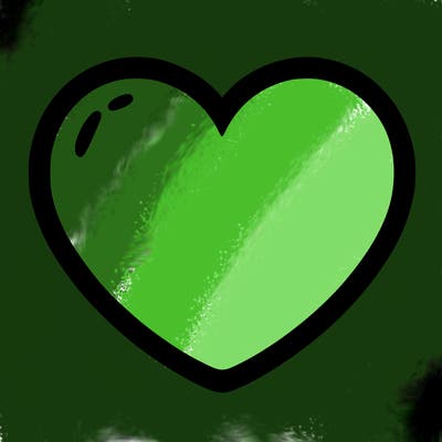 a blank heart