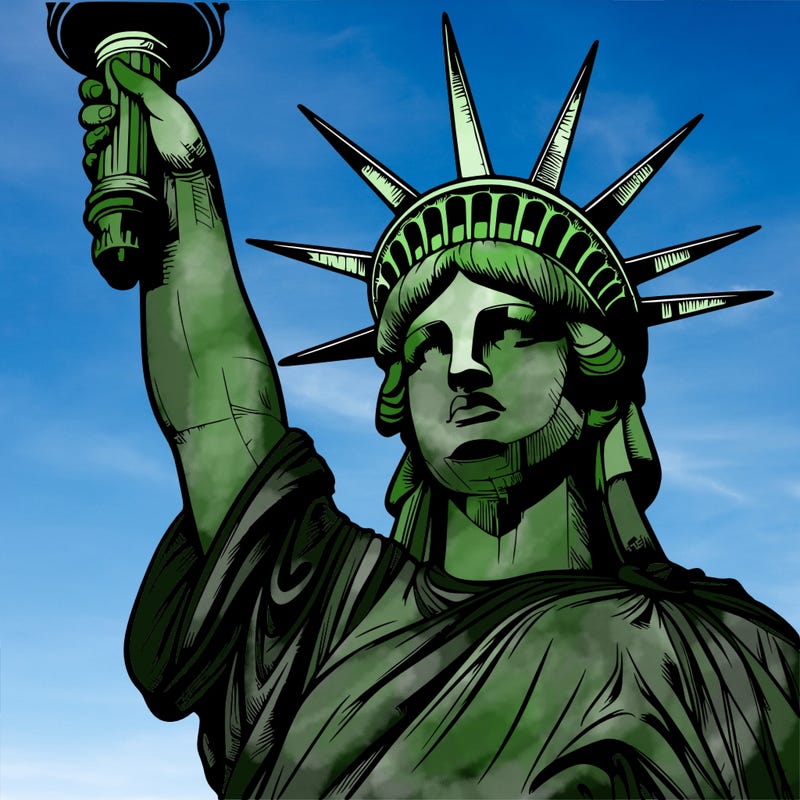 realistic statue of liberty