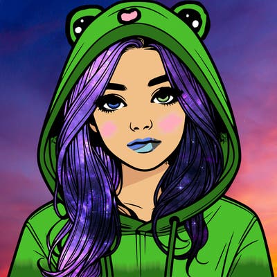 realistic girl with a hoodie