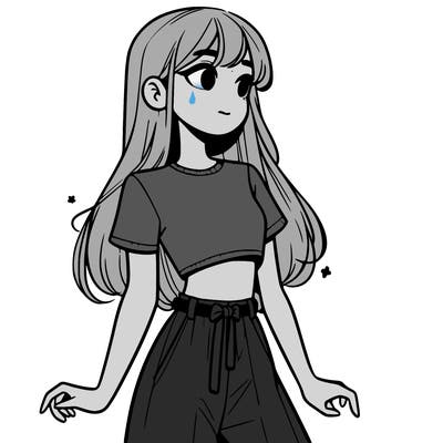 girl in a cute crop top