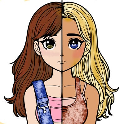 realistic girl split