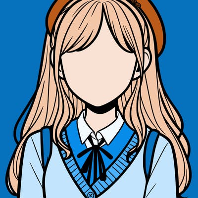 faceless preppy girl