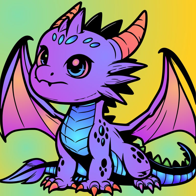 fierce baby night dragon