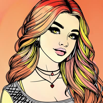 detailed realistic girl