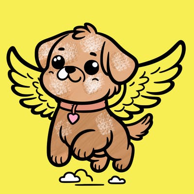 dog with wings