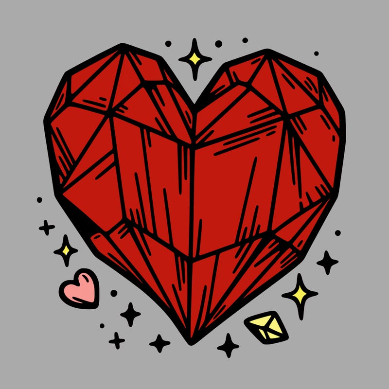 crystal heart