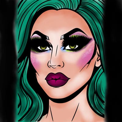 realistic drag queen