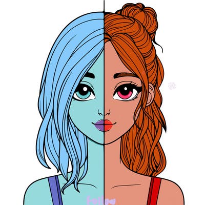 realistic girl split