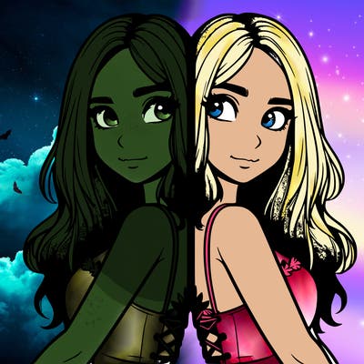 a realistic girl split