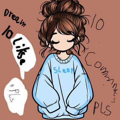 girl with baggy sweatshirt and messy bun