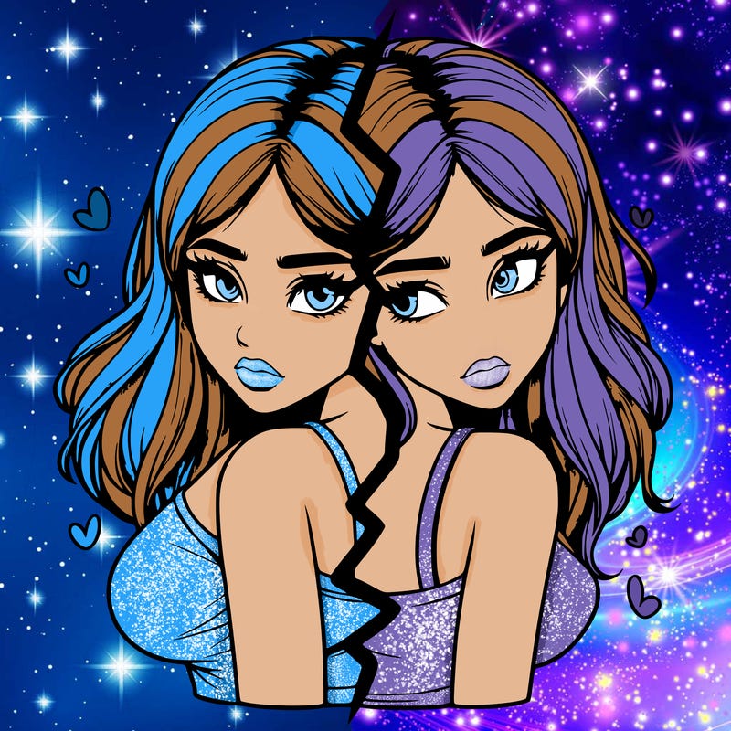 realistic girl split