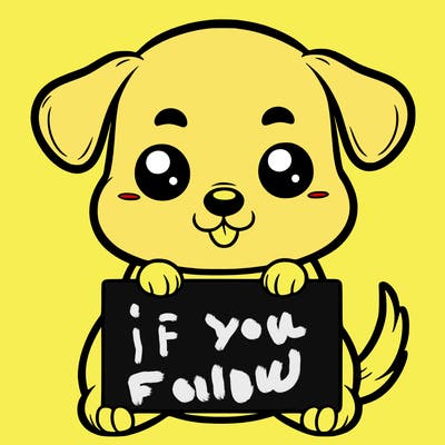 cute doggy holding white sign