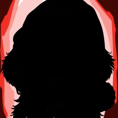 realistic dog with a christmas hat