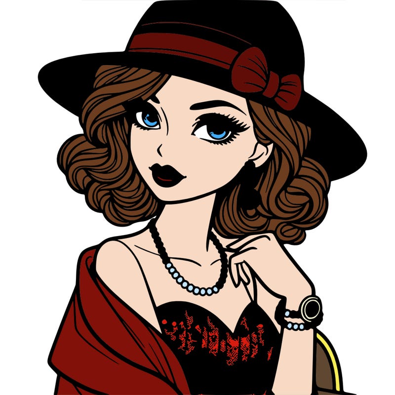 stylish evening girl
