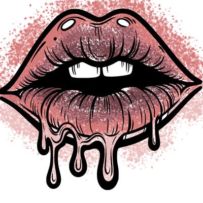 lips that look realistic and drip
