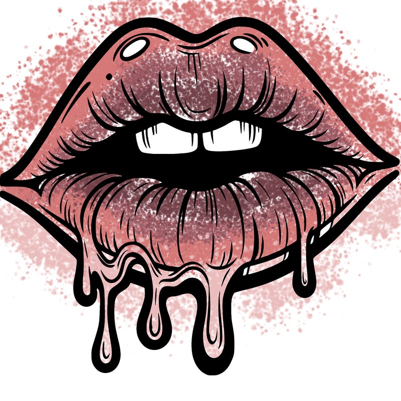 lips that look realistic and drip