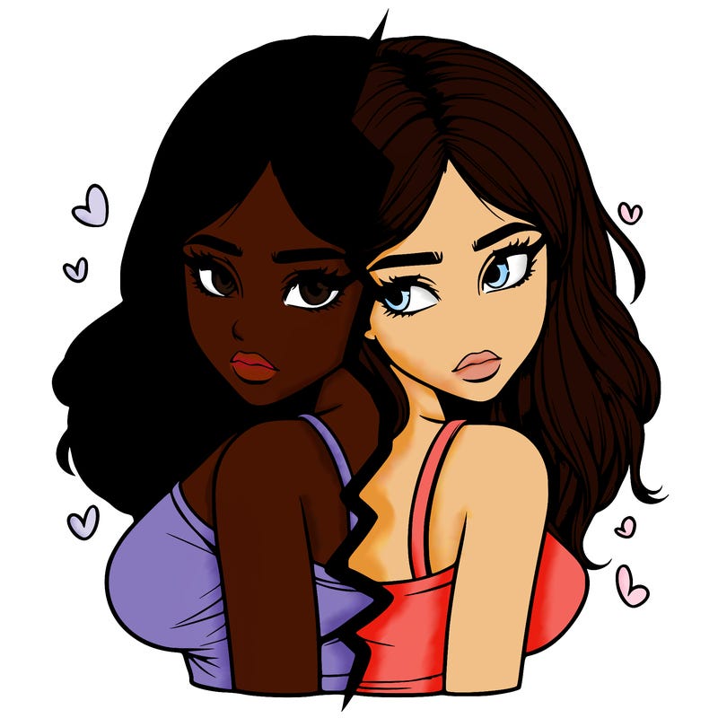 realistic girl split