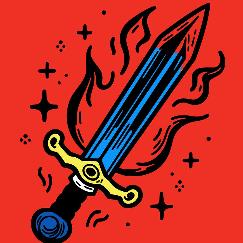 fire sword