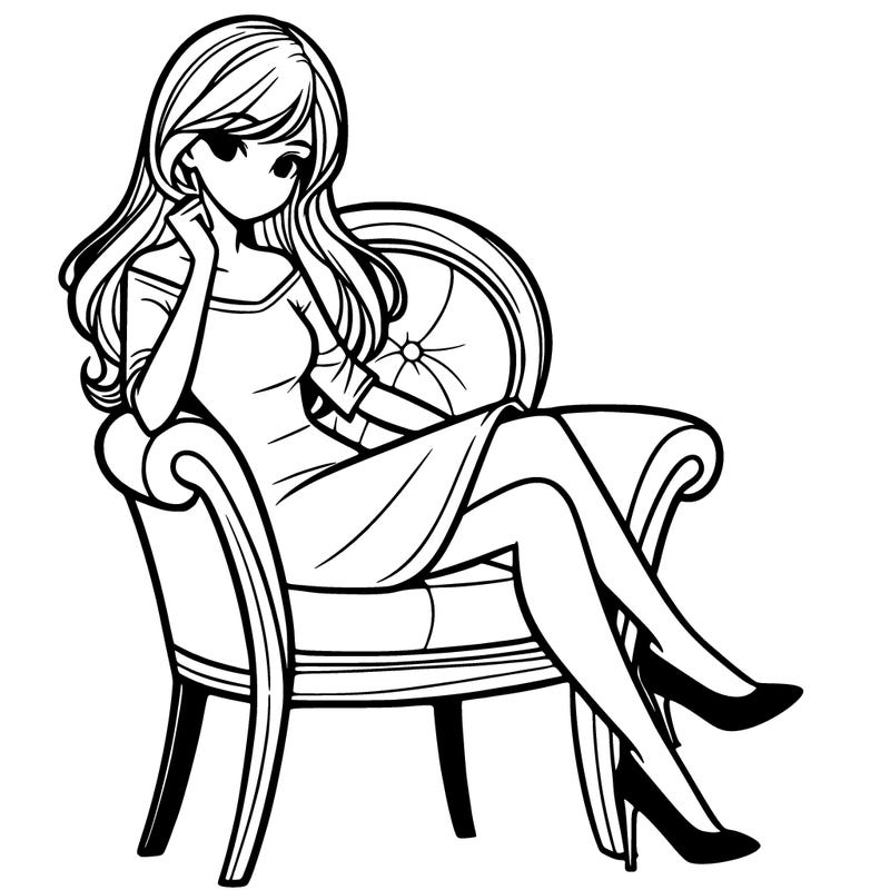 woman on chair