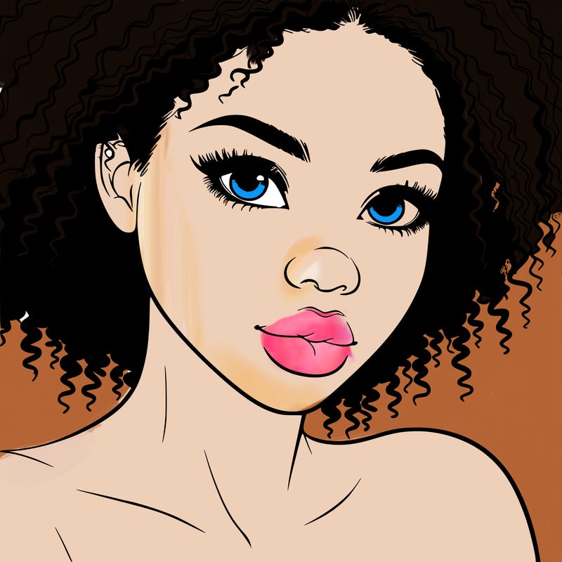 realistic black girl