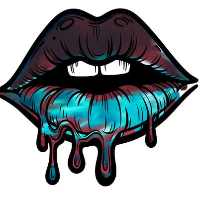lips that look realistic and drip