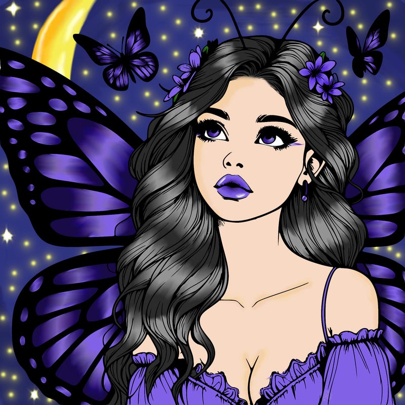 butterfly fairy realistic girl