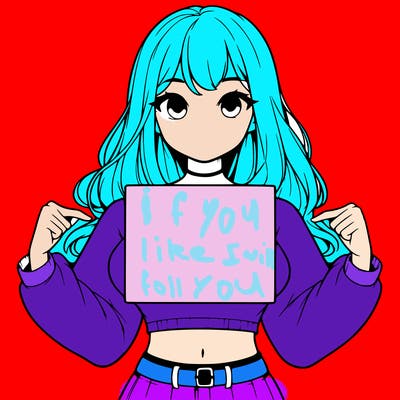 girl holding a blank sign in a long sleeve crop top