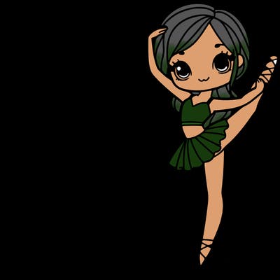 dancer doing a pretty pose