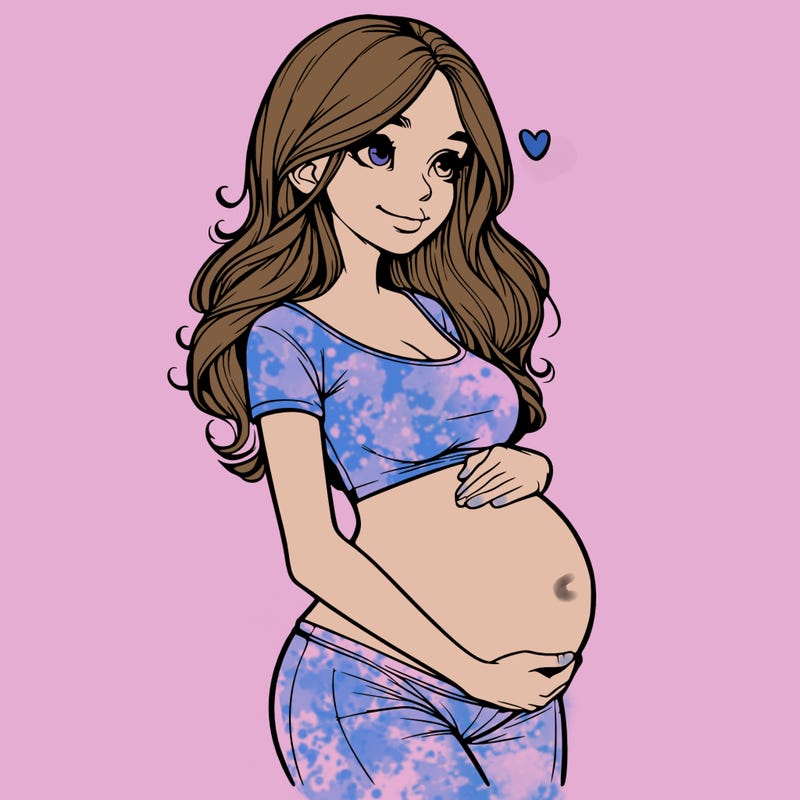 realistic pregnant girl