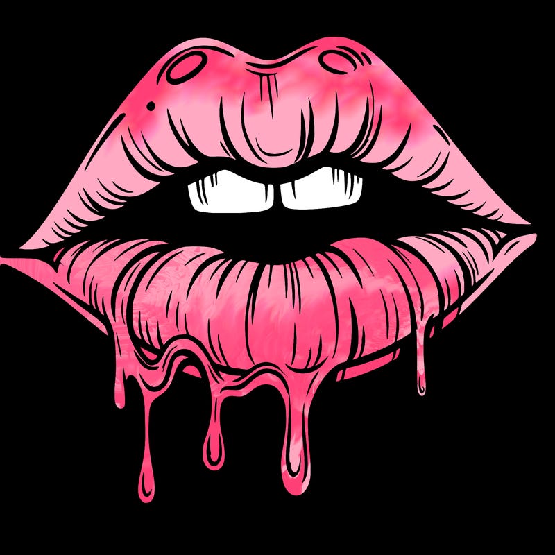 lips that look realistic and drip